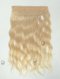 White Color Virgin Hair Invisible Headband Wire Clip in Halo Hair Extensions WR-HA-005