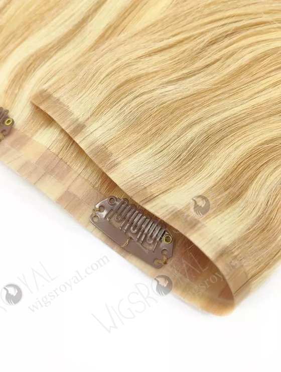 High Quality Blonde Color Clip in Weft Hair Extensions WR-CW-011-18066
