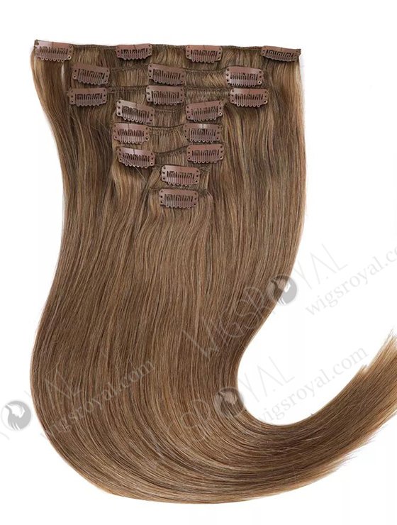 Hot Selling 7A Grade curly human hair clip in weft WR-CW-009-18046
