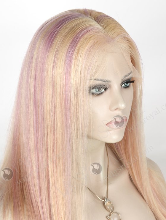 Fashion Highlight Color 20 inch European Hair Lace Front Wig WR-CLF-015-18112