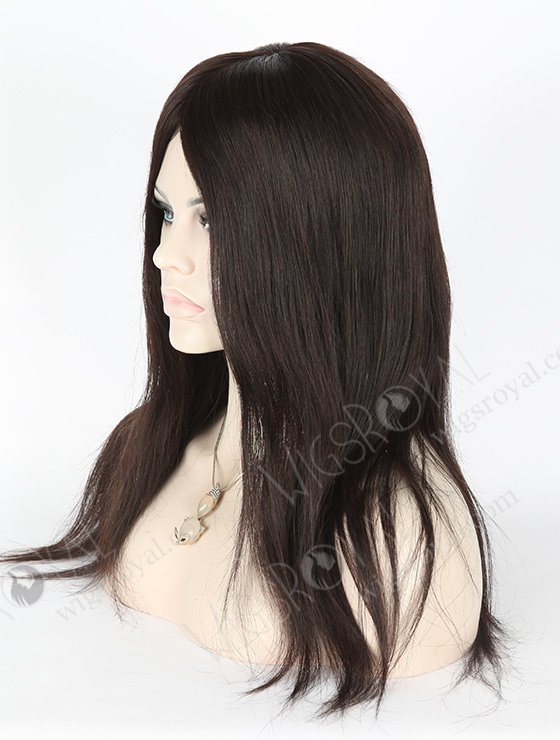 In Stock Malaysian Virgin Hair 16" Straight Natural Color Silk Top Glueless Wig GL-03024-18120