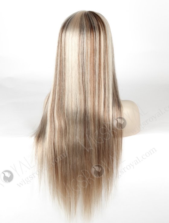 High Density Highlight Color 24'' Brazilian Virgin Hair Lace Wigs With PU WR-MOW-004-18261