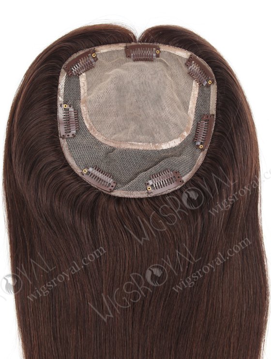 6''*6.5'' European Virgin Hair 15" Color 2# Silk Top Hair WR-TC-057-18281