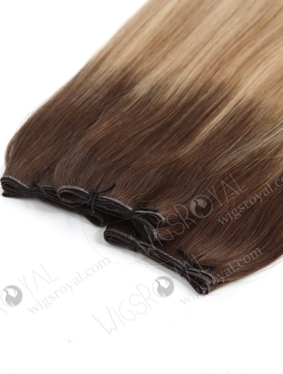 Premium cuticle aligned virgin european hair ombre color free cut genius weft hair extensions WR-GW-004-18321