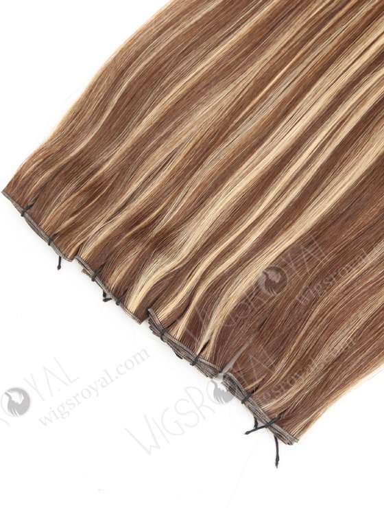High quality virgin hair incredibly thin flat light cuttable no return hair highlights genius weft hair extensions WR-GW-002-18306