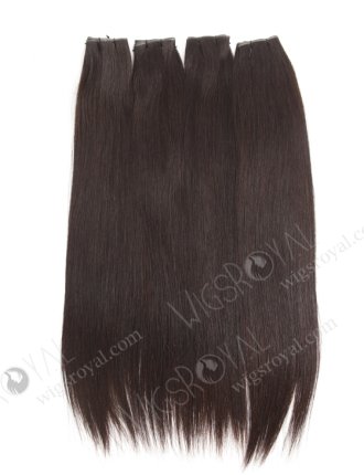 18 inches dark brown european hair incredibly thin flat light genius weft hair extensions WR-GW-001