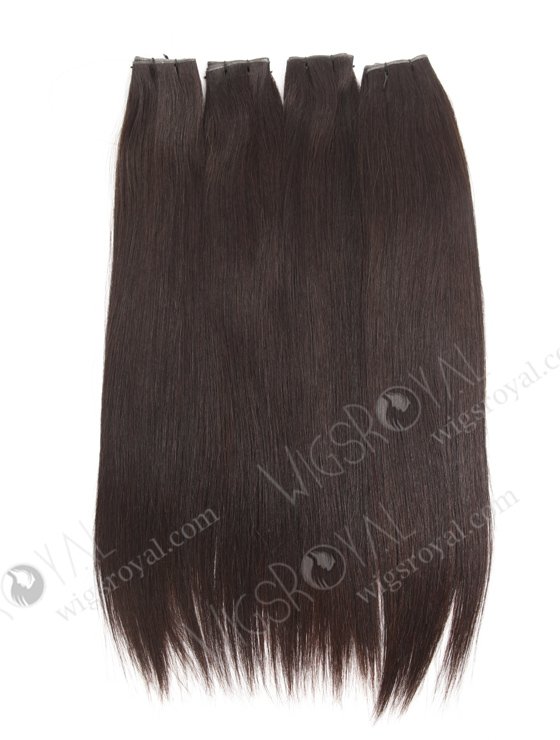18 inches dark brown european hair incredibly thin flat light genius weft hair extensions WR-GW-001-18300