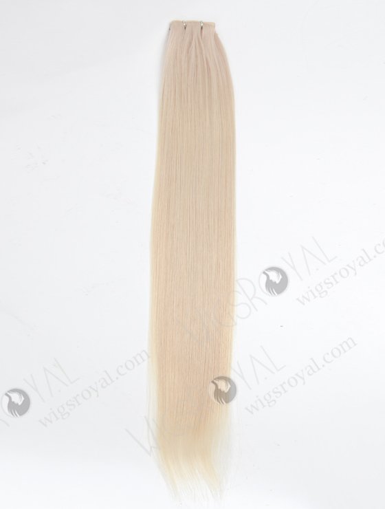 Amazing platinum blonde european hair incredibly thin flat light cuttable no return hair genius weft WR-GW-003-18311