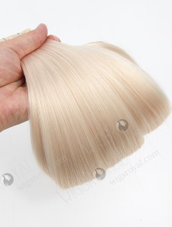 Amazing platinum blonde european hair incredibly thin flat light cuttable no return hair genius weft WR-GW-003-18313