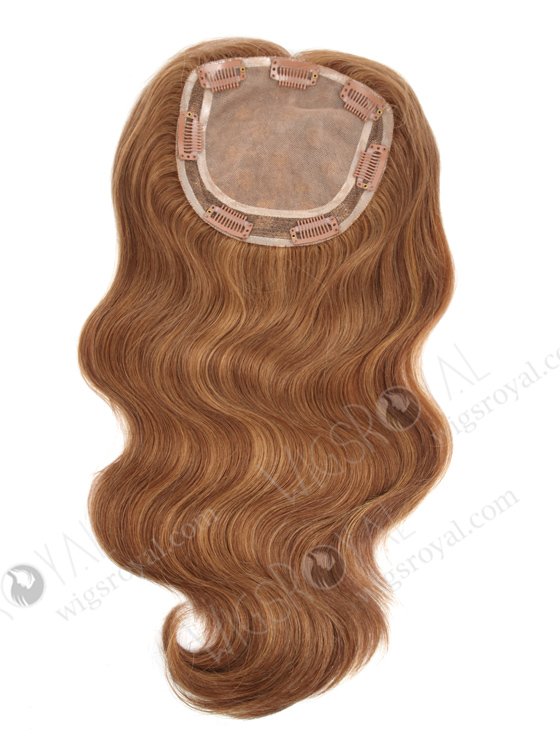 5.5''*5.5'' European Virgin Hair 16" Highlight Color Body Wave Silk Top Hair WR-TC-059-18343