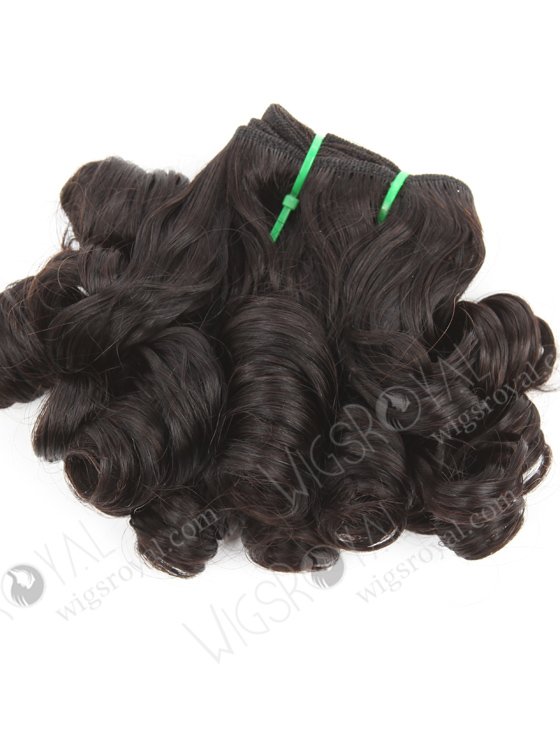 5A Grade Double Draw Peruvian Hair Weave 12" Curl as picture  WR-MW-191-18477