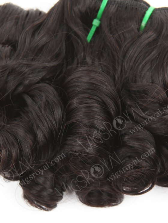 5A Grade Double Draw Peruvian Hair Weave 12" Curl as picture  WR-MW-191-18479