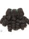 10 Inch Short Black Curly Hair Extension Double Draw Peruvian Hair WR-MW-192