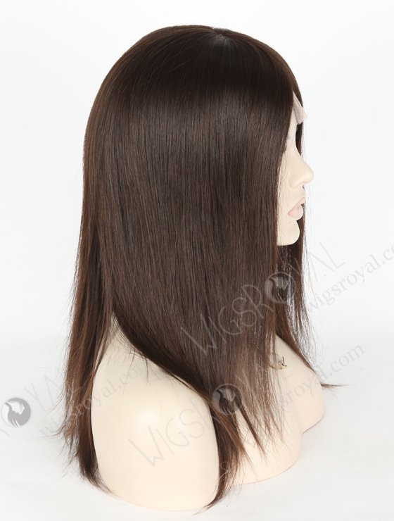 Quality Natural Human Hair Wigs For Thinning Hair 14 Inch Small Cap