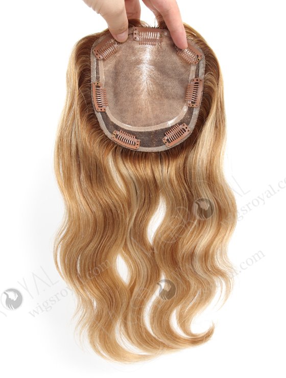 5.5''*5'' European Virgin Hair Double Draw 12" Picture Color Picture Curly Silk Top Hair WR-TC-062-18505