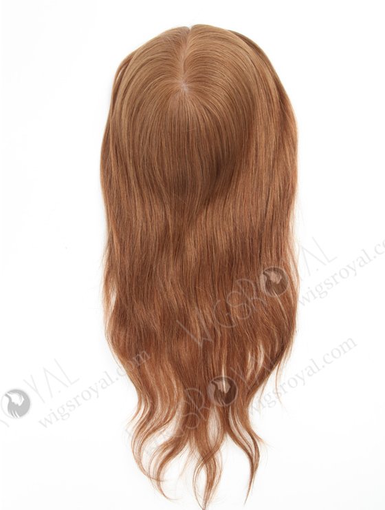 Custom Size European Virgin Hair 16" 9# Color Natural Straight Full Silk Top Hair WR-TC-064-18529