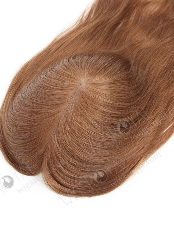 Custom Size European Virgin Hair 16" 9# Color Natural Straight Full Silk Top Hair WR-TC-064-18528