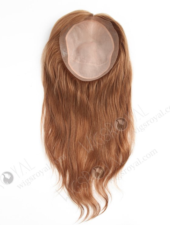 Custom Size European Virgin Hair 16" 9# Color Natural Straight Full Silk Top Hair WR-TC-064-18531