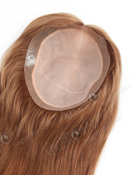 Custom Size European Virgin Hair 16" 9# Color Natural Straight Full Silk Top Hair WR-TC-064-18530