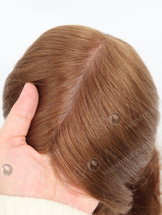 Custom Size European Virgin Hair 16" 9# Color Natural Straight Full Silk Top Hair WR-TC-064-18536