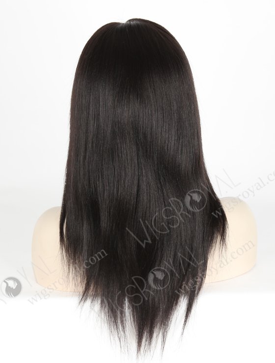 Best Quality 1B# Color 12'' Brazilian Virgin Hair Yaki Full Lace Wigs WR-LW-123-18652