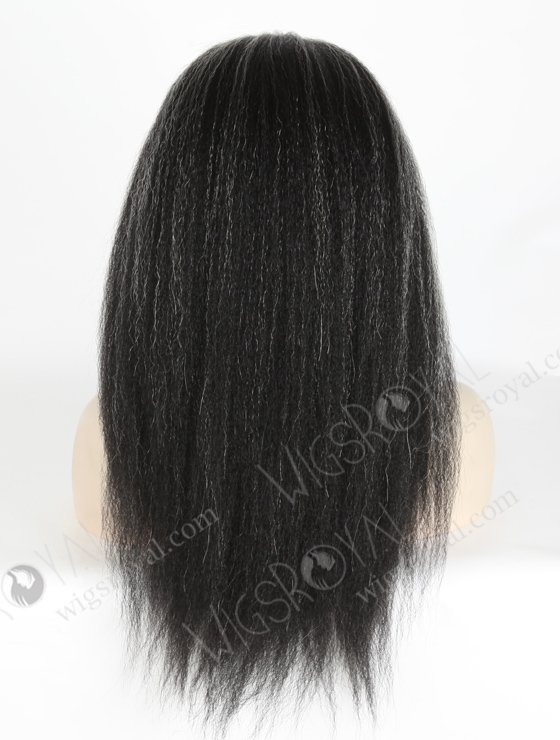 Grey Color 16'' Peruvian Virgin Hair Kinky Straight Full Lace Wigs WR-LW-124-18662