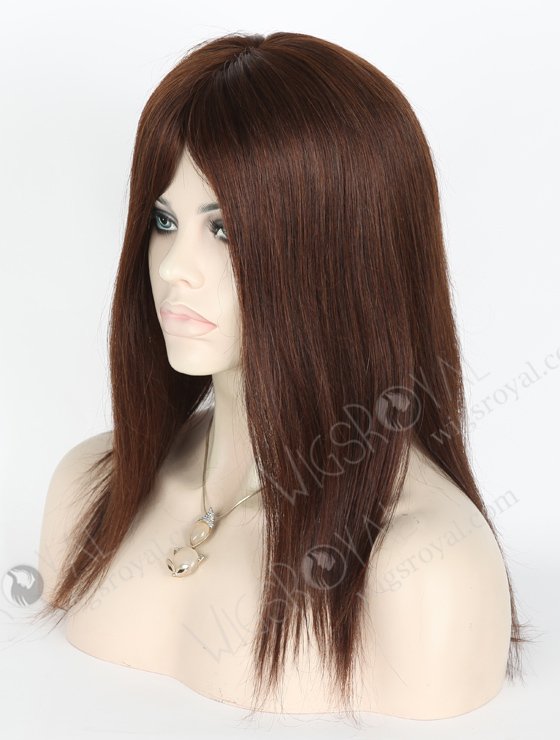 Best Color 2a# 14'' European Virgin Straight Silk Top Glueless Wigs WR-GL-060-18700