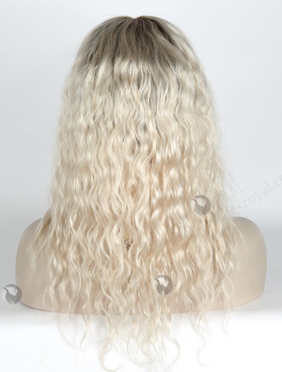 Root Color 9# With White Color 14'' European Virgin Silk Top Glueless Wigs WR-GL-058-18685