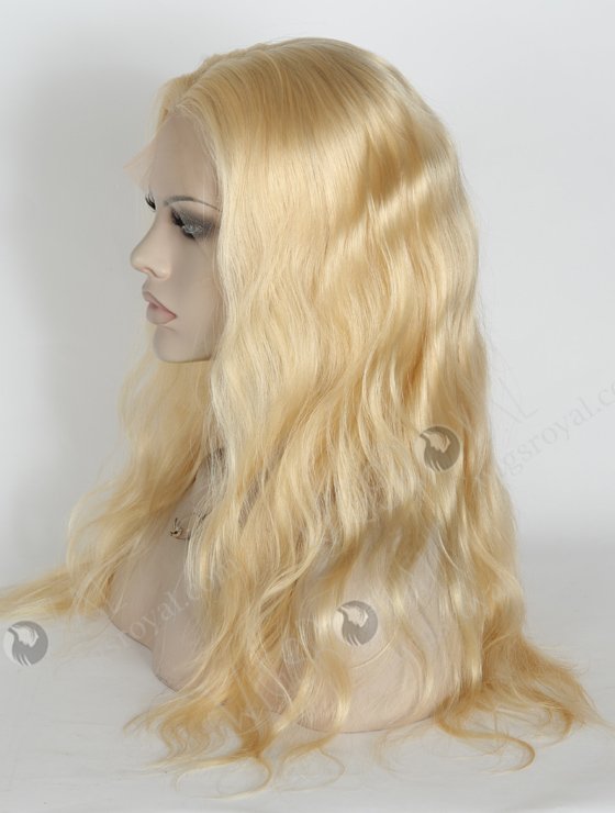 Blonde 613# Color 18'' Peruvian Virgin Hair Body Wave Full Lace Wigs WR-LW-119-18602
