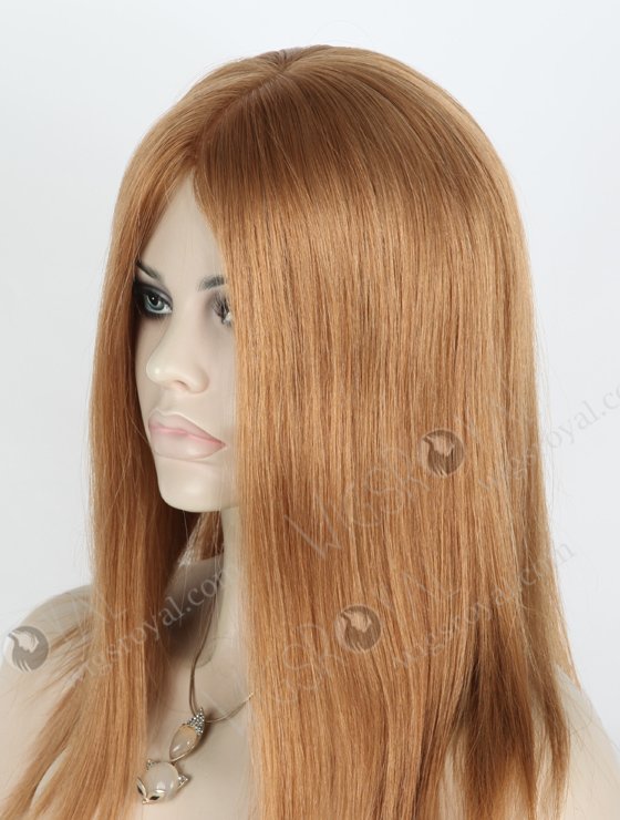 8# Color 14'' European Virgin Straight Silk Top Glueless Wigs WR-GL-064-18740