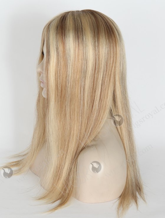 Highlight Color 16'' European Virgin Straight Silk Top Glueless Wigs WR-GL-061-18711