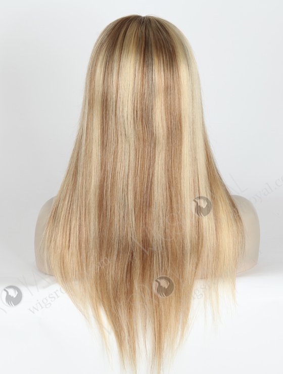 Highlight Color 16'' European Virgin Straight Silk Top Glueless Wigs WR-GL-061-18714