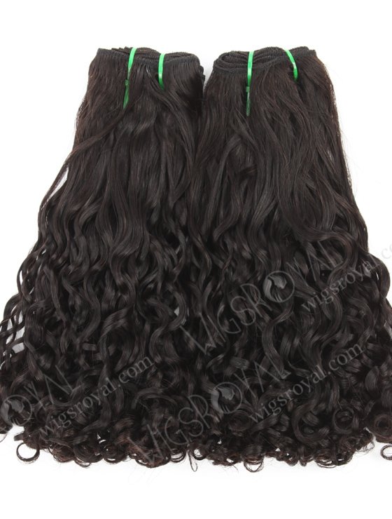 14 Inch Short Black Curly Hair Extension 5a Double Draw Peruvian Hair WR-MW-193-18778