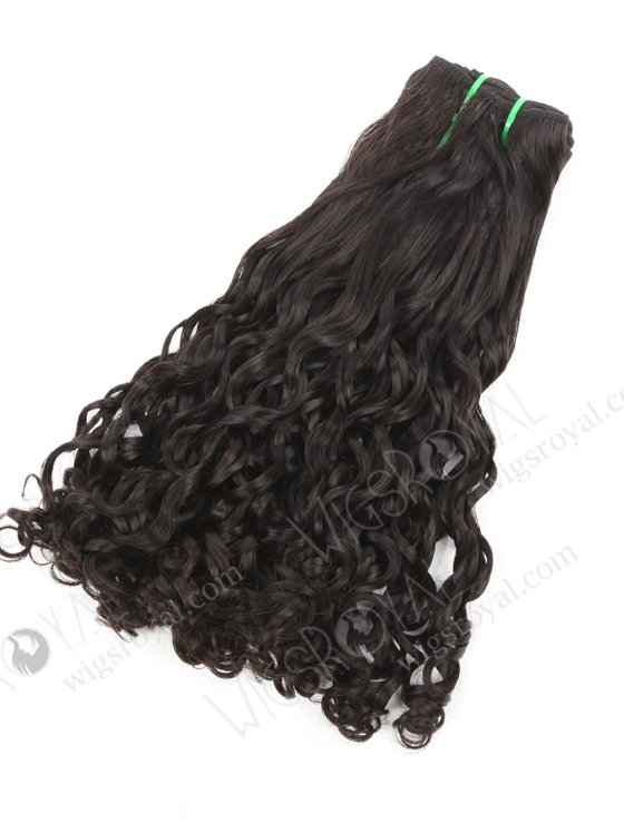 14 Inch Short Black Curly Hair Extension 5a Double Draw Peruvian Hair WR-MW-193-18779