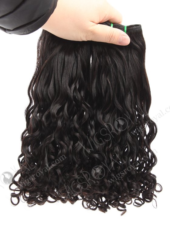 14 Inch Short Black Curly Hair Extension 5a Double Draw Peruvian Hair WR-MW-193-18781