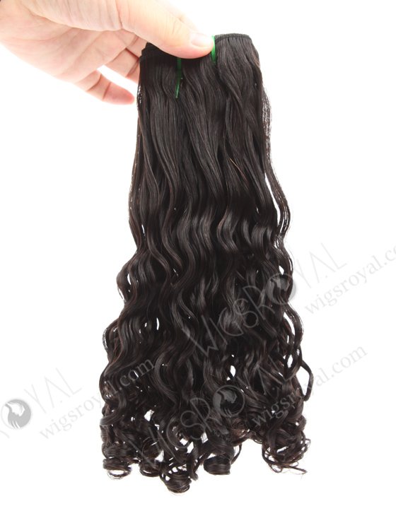 14 Inch Short Black Curly Hair Extension 5a Double Draw Peruvian Hair WR-MW-193-18783