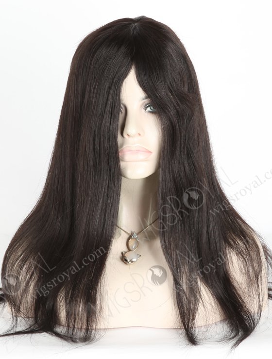 In Stock Malaysian Virgin Hair 18" Straight 1b# Color Silk Top Glueless Wig GL-03012-18808