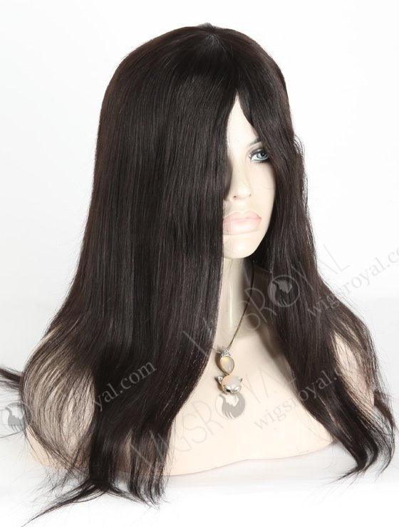 In Stock Malaysian Virgin Hair 18" Straight 1b# Color Silk Top Glueless Wig GL-03012-18811
