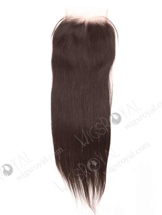 In Stock Indian Remy Hair 16" Straight Natural Color Top Closure STC-381-18843