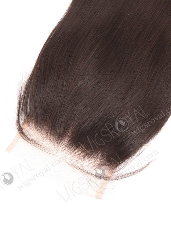 In Stock Indian Remy Hair 18" Straight Natural Color Top Closure STC-400-18839