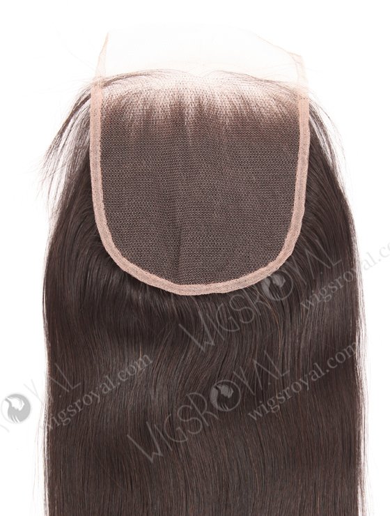 In Stock Indian Remy Hair 18" Straight Natural Color Top Closure STC-400-18841