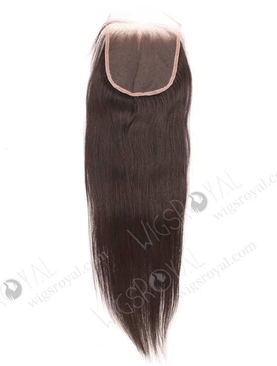 In Stock Indian Remy Hair 18" Straight Natural Color Top Closure STC-400