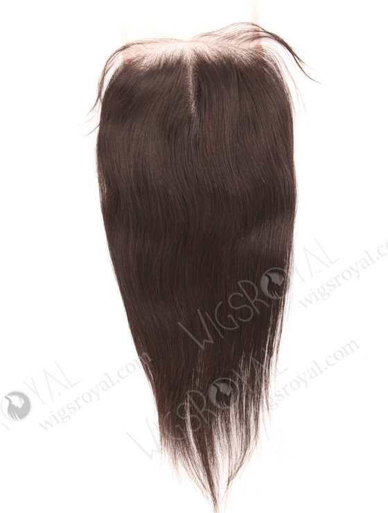 In Stock Indian Remy Hair 12" Straight Natural Color Top Closure STC-398-18829