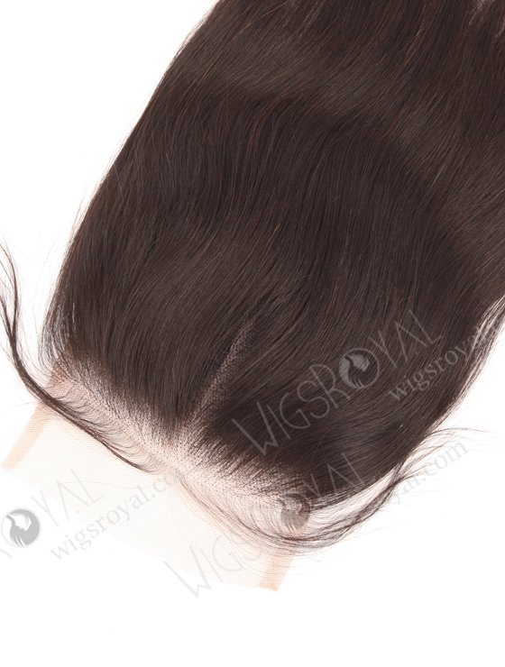 In Stock Indian Remy Hair 12" Straight Natural Color Top Closure STC-398-18828
