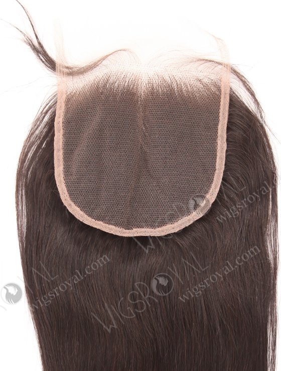 In Stock Indian Remy Hair 12" Straight Natural Color Top Closure STC-398-18831