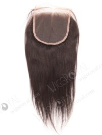 In Stock Indian Remy Hair 12" Straight Natural Color Top Closure STC-398