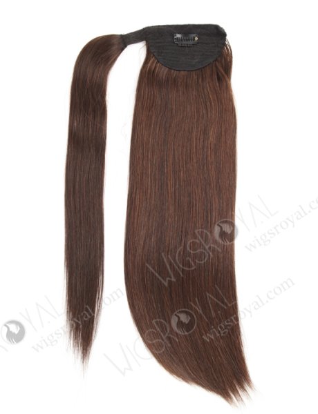 Double Draw 16'' European Virgin Human Hair Ponytails Clip in Hair Extension WR-PT-007