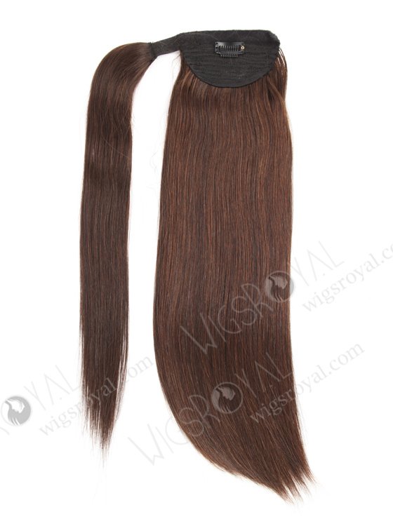 Double Draw 16'' European Virgin Human Hair Ponytails Clip in Hair Extension WR-PT-007-18954