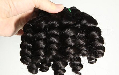 10 Inch Short Black Curly Hair Extension