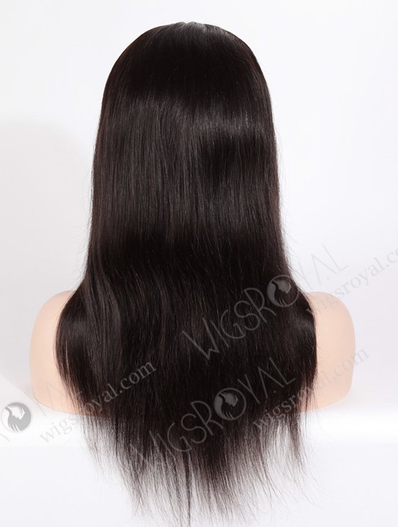 In Stock Indian Remy Hair 16" Straight Natural Color Silk Top Full Lace Wig STW-065-19140